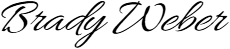 Brady Weber's signature